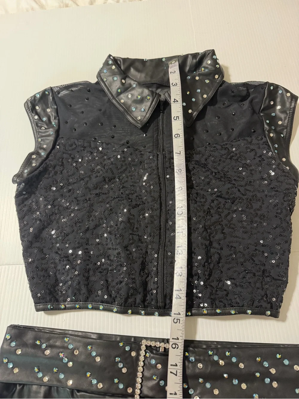 Weissman dance costume menswear suit tux pleather The Business SQ12748 MA adult